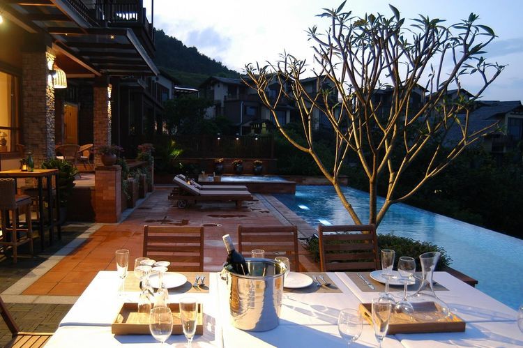 清远汤塘温泉民宿带私人泡池,清远温泉亲子主题别墅