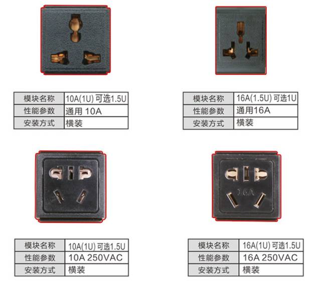 pdu机柜插座大全,pdu机柜专用电源插座推荐
