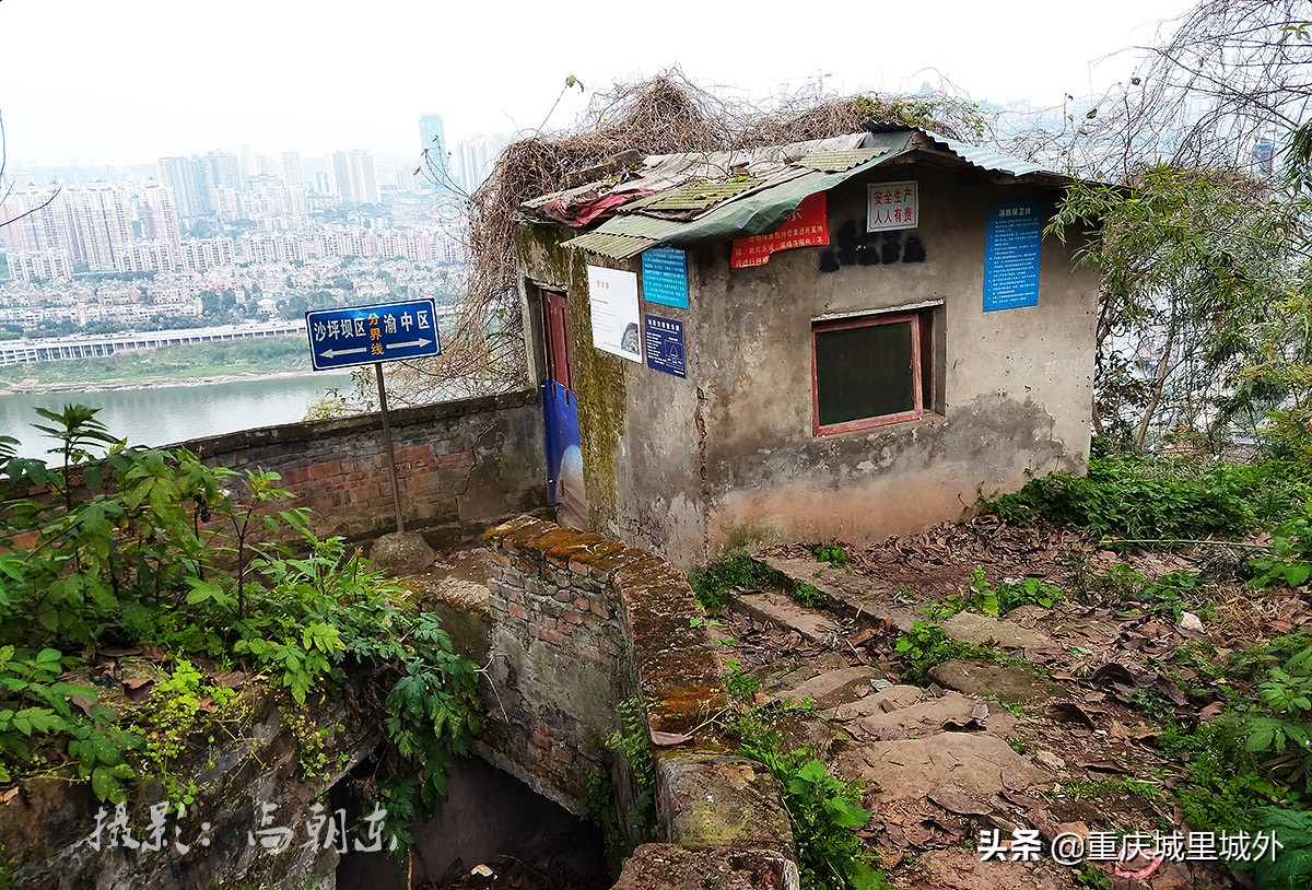 好奇探寻平顶山顶是否“平”，无意发现了渝中区与沙坪坝区的界牌