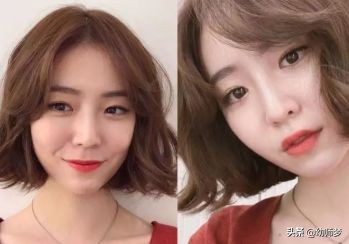 韩式卷发图片短发,直板夹短发卷发教程韩式