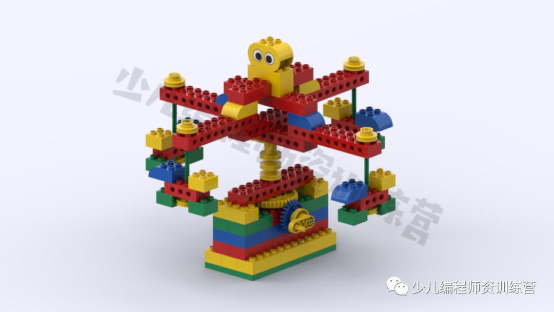 乐高旋转木马课,乐高旋转木马视频配音乐