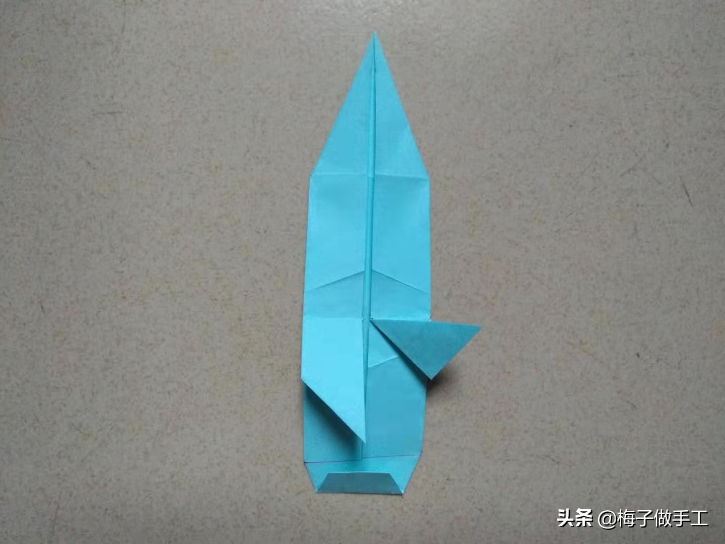 儿童手工折纸简单3-5岁宝剑,儿童手工折纸宝剑简单版慢教程