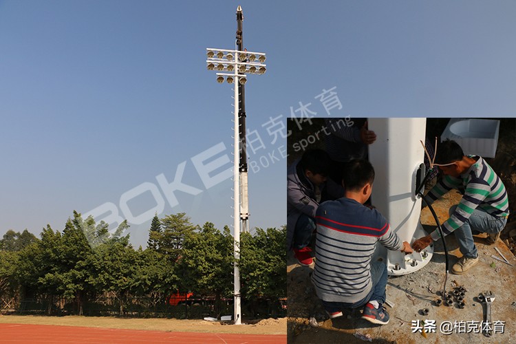 柏克案例巡展｜顺德职业技术学院攀爬式高杆灯案例