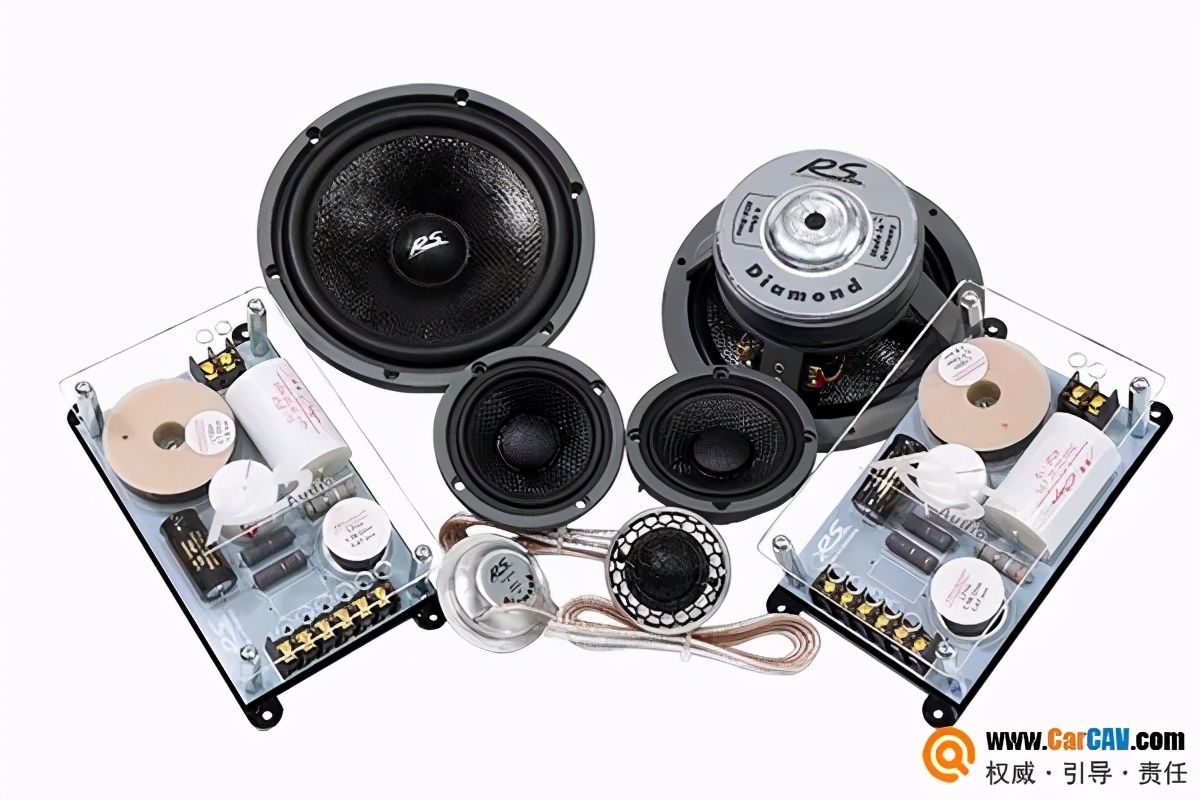 德国rs新能量两分频喇叭效果,汽车音响德国rs高端喇叭