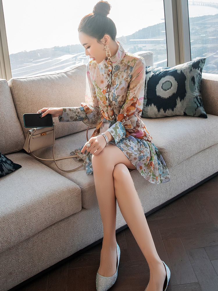 高冷系气质冷淡风连衣裙,中式高冷御姐风连衣裙