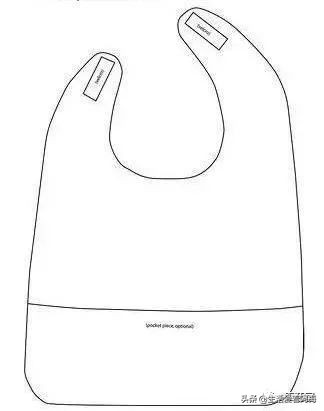 1-3岁宝宝专用围兜有袖子,宝宝布兜制作方法