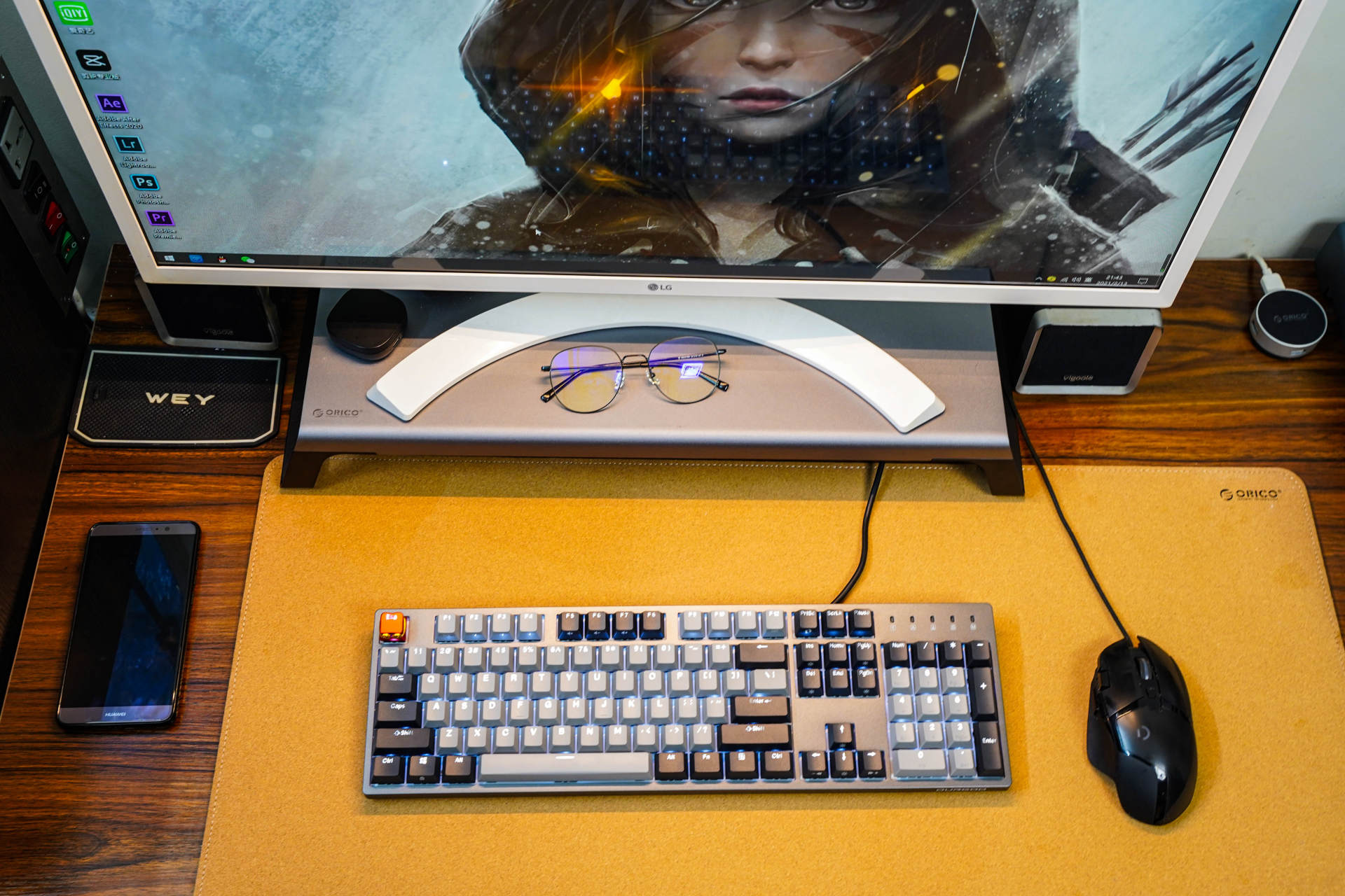 奥睿科电脑鼠标垫,奥睿科双面软木鼠标