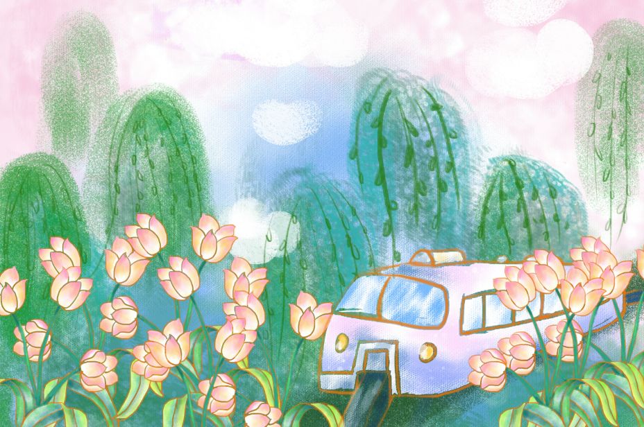 描写夏天的美景短句小学,描写夏天风景优美结尾