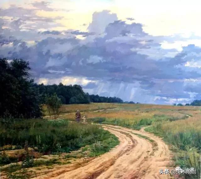 俄罗斯现代油画风景油画作品欣赏,可以让人美哭的风景