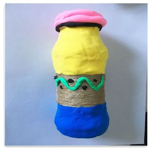 幼儿园元旦手工制作酸奶瓶,玻璃酸奶瓶子创意手工制作