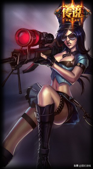 英雄联盟全皮肤鉴赏,英雄联盟皮城女警凯特琳高清图片