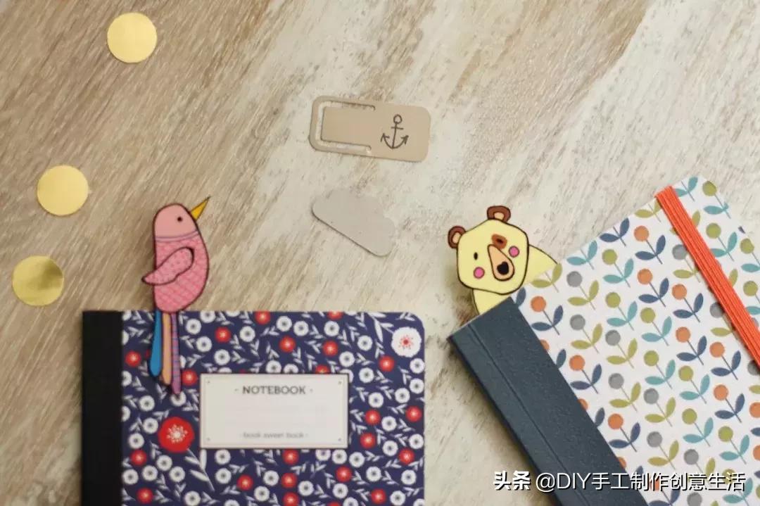 8-10岁儿童手工书签可爱猫咪书签,手工diy书签简单好看不用折纸