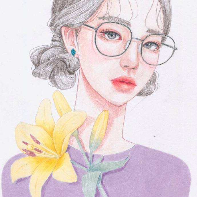 好看的彩铅画女生简单,彩铅画时尚女孩怎么画