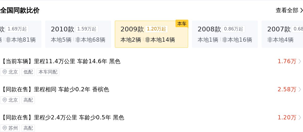 2009年君越2.4自动豪华版多少钱,2009款君越2.4能买吗