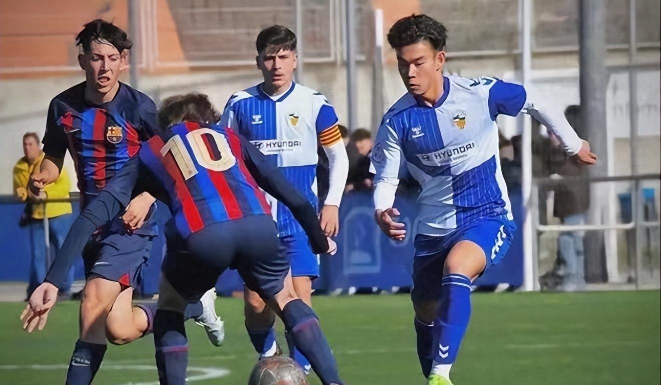 首秀破门国足,中国足球西班牙留洋16岁新星