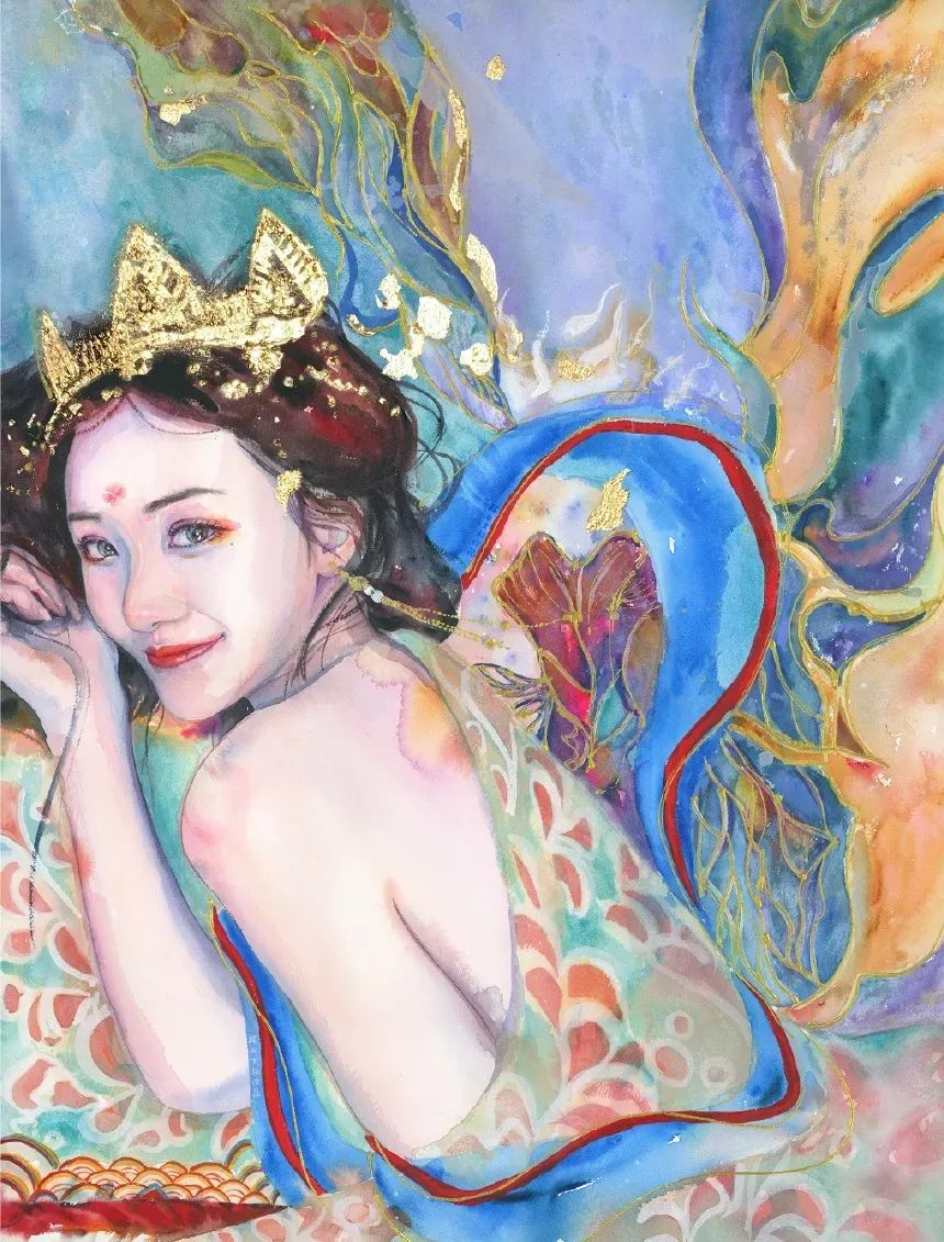 他是抖音水彩第一人，画面充满水墨意境，质感优秀！150万人盛赞