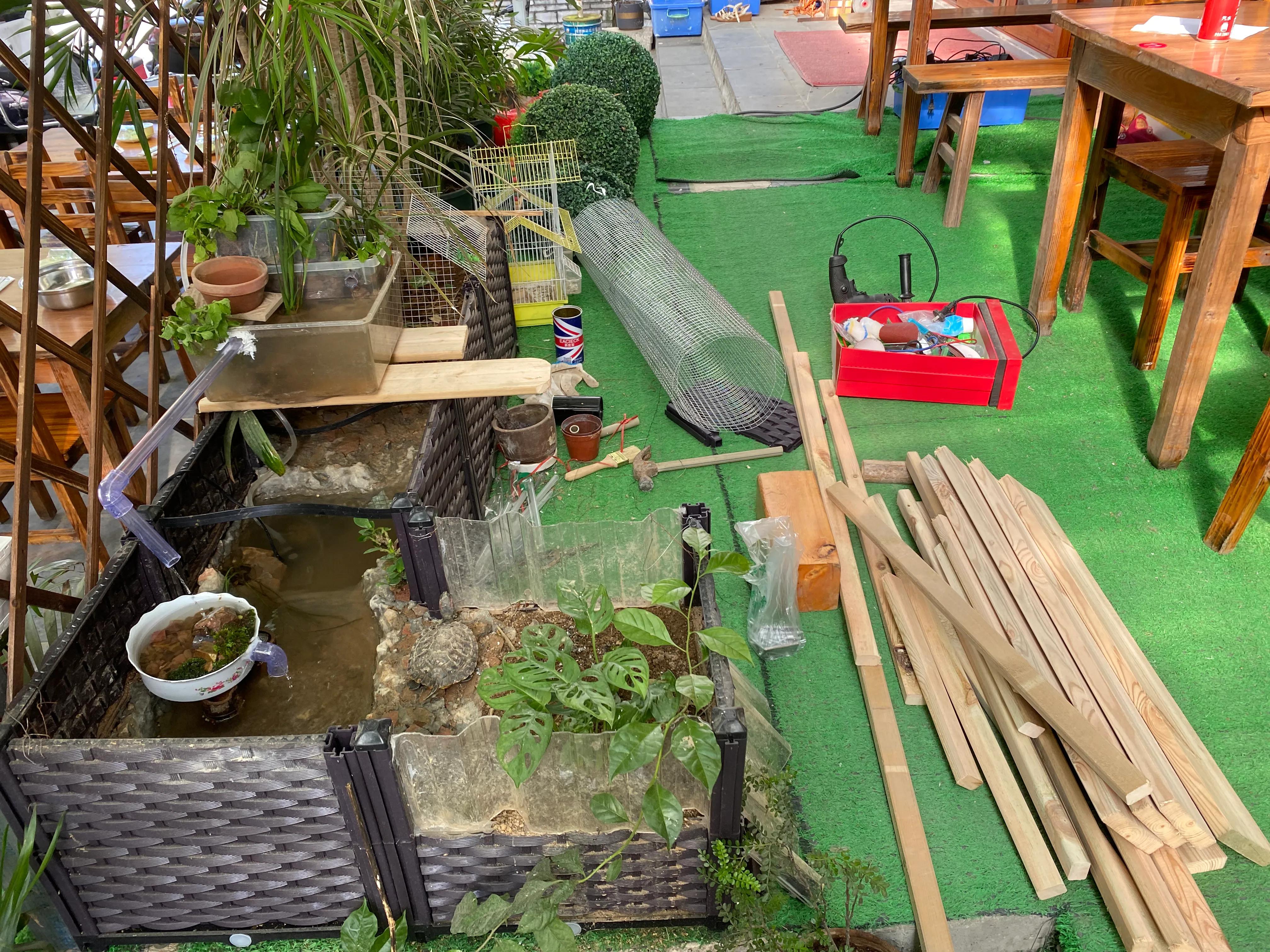 生态八哥鸟笼水循环制作过程,生态画眉鸟鸟笼制作全过程