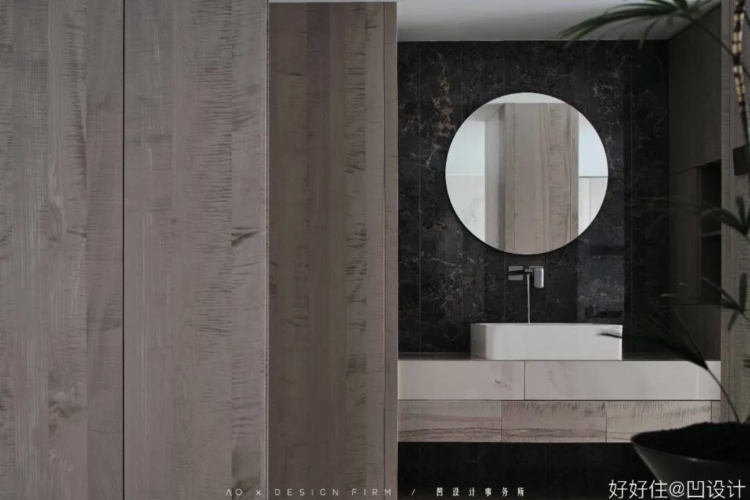 石材地板搭配原木家具,原木石材结构装修效果图