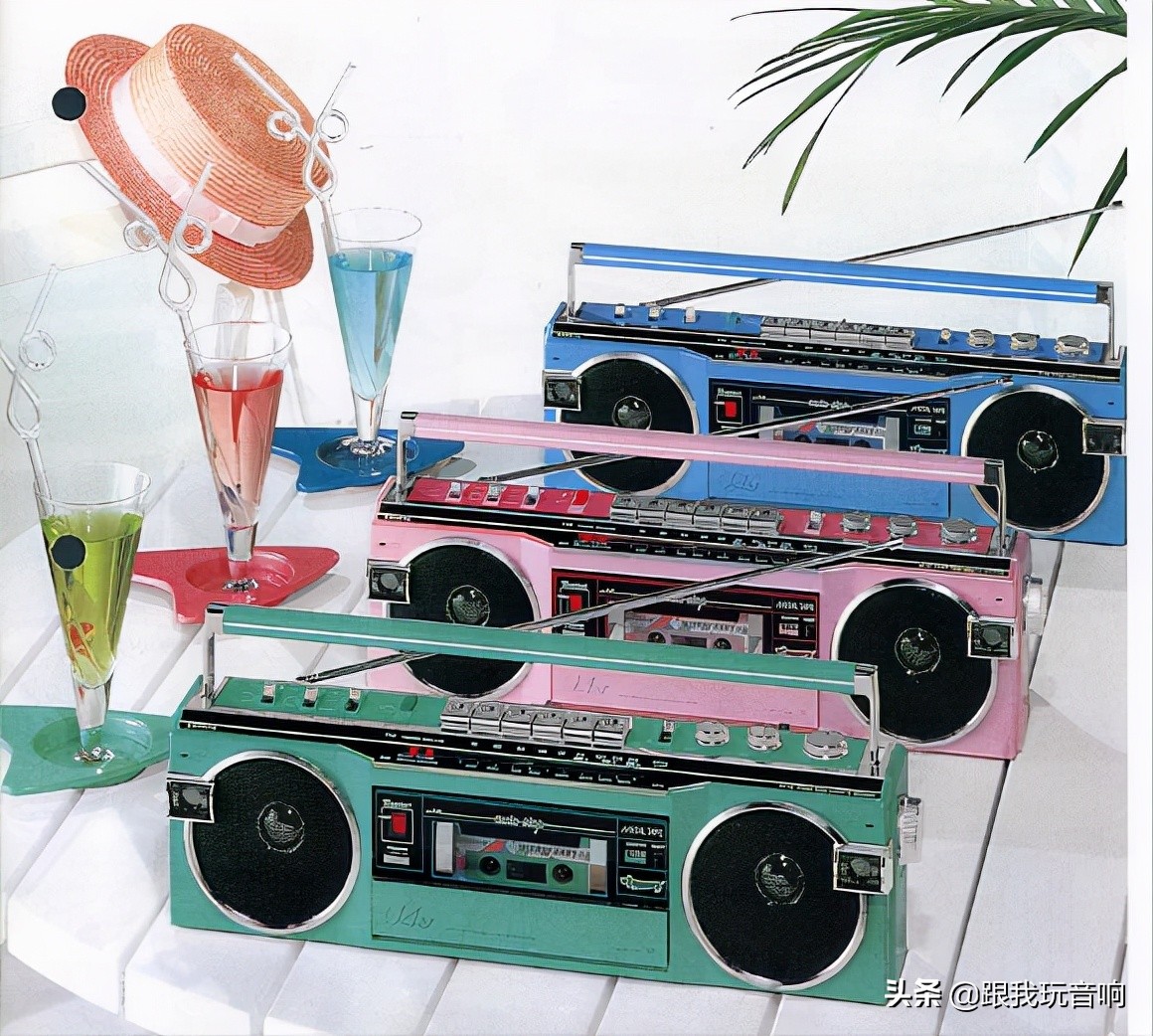 SANYOMR-U4SF红色便携式收录机盒式磁带*放播**器