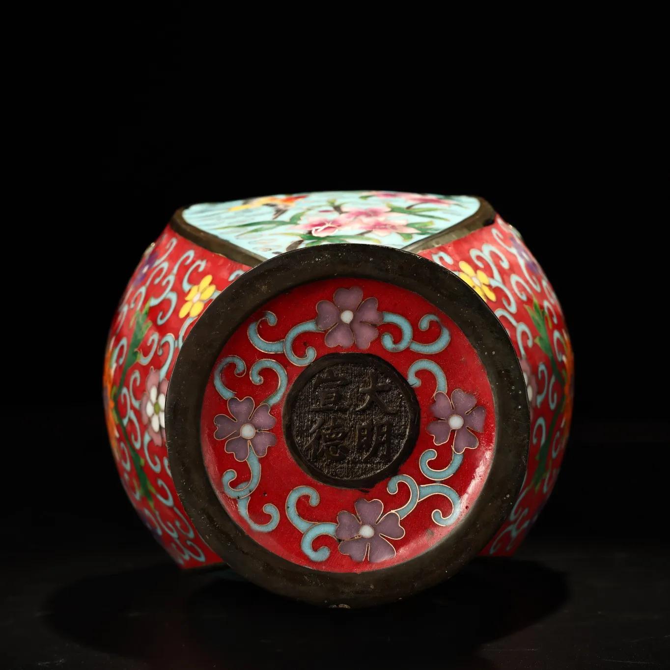 民国景泰蓝掐丝珐琅花瓶图片,景泰蓝掐丝珐琅花瓶真品估价