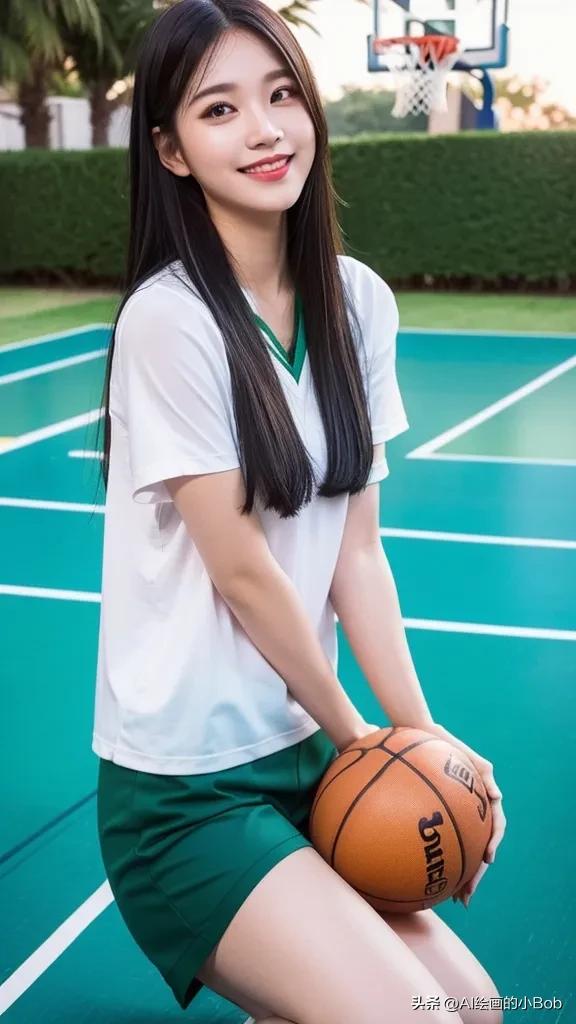 ai画打篮球女生图片,ai绘画女生打篮球教程