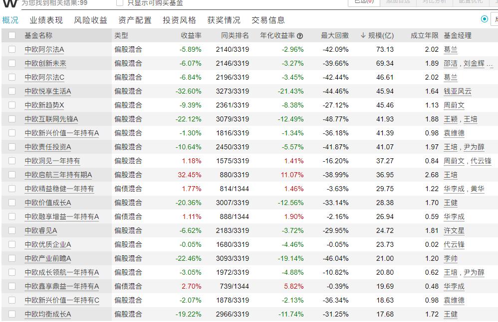 中欧基金窦玉明排名,中欧基金166025