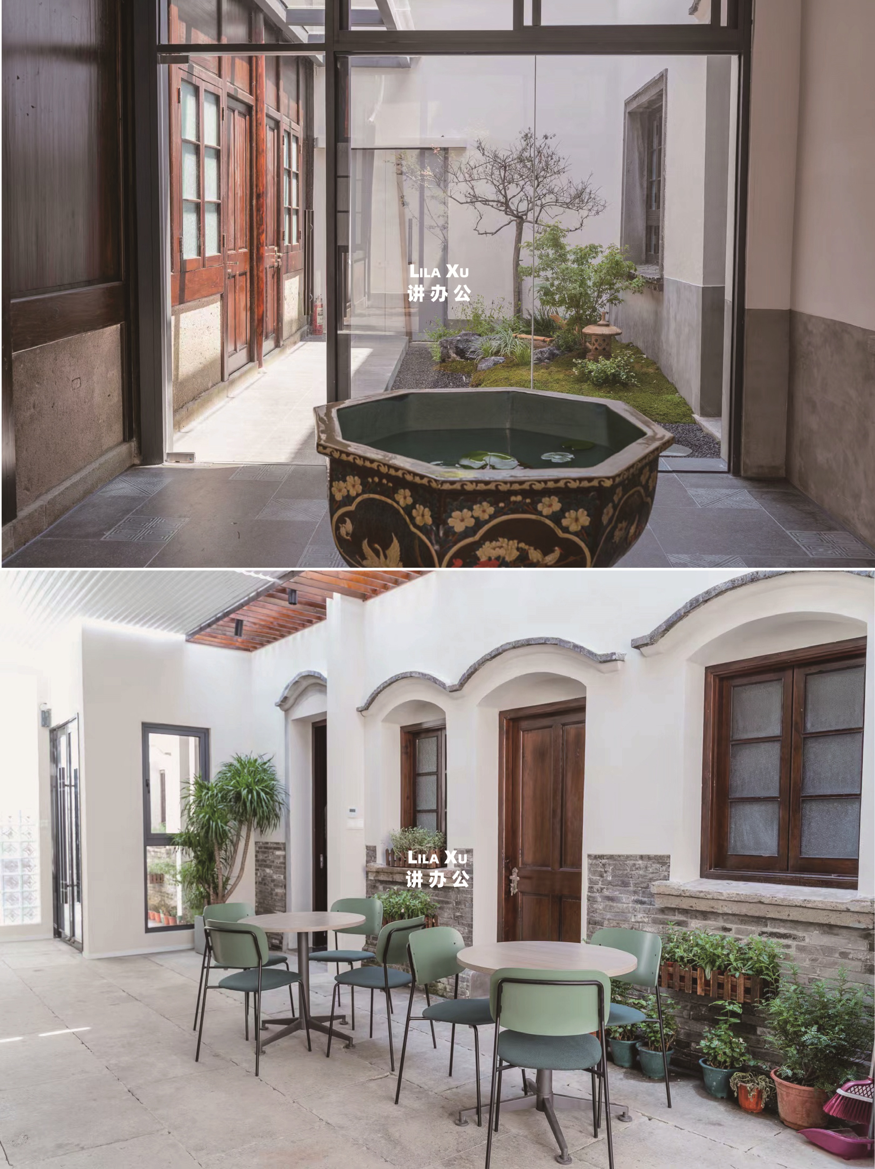 朗通I古风建筑里坐着人体工学椅办公