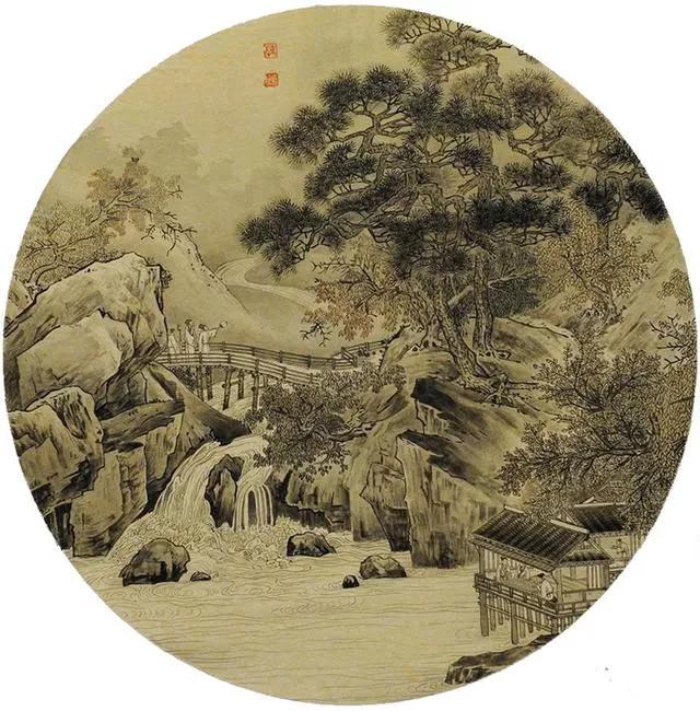 寓意好的庭院名家山水画欣赏,画川江山水画名家