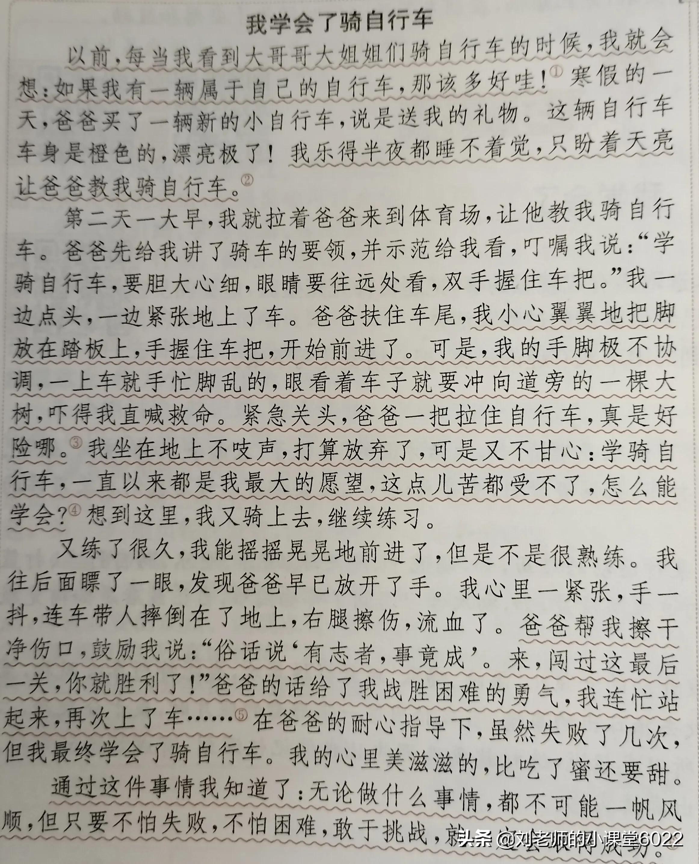 四年级下册习作六我学会了350字,四年级下册语文习作五范文300字