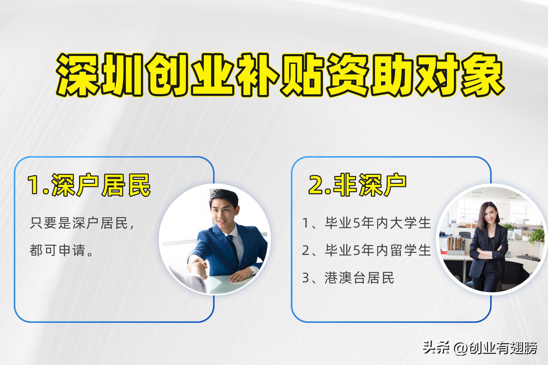深圳一次性创业补贴申领条件,深圳注册个体工商创业补贴