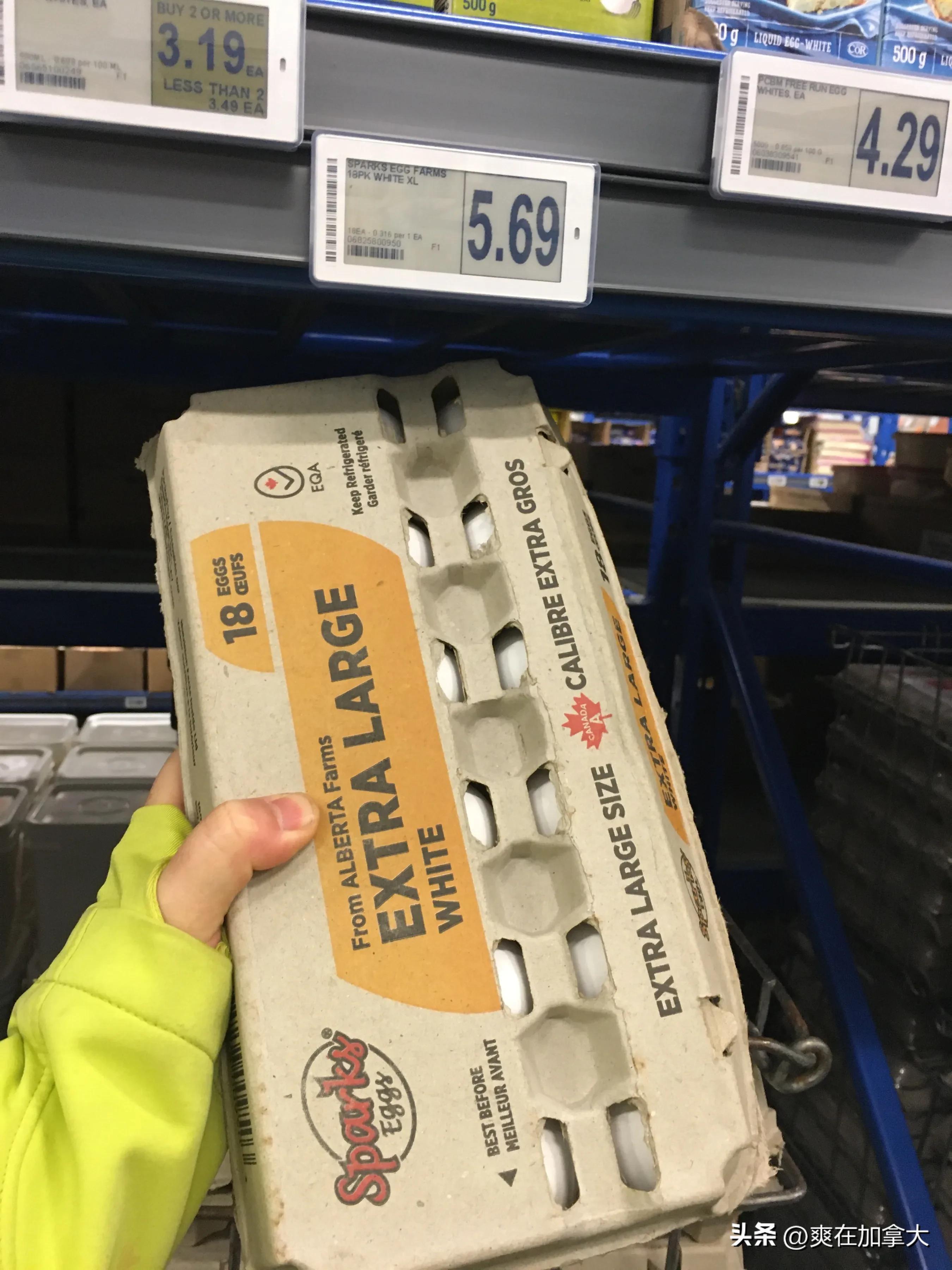 加拿大的物价消费水平,加拿大超市食品价格