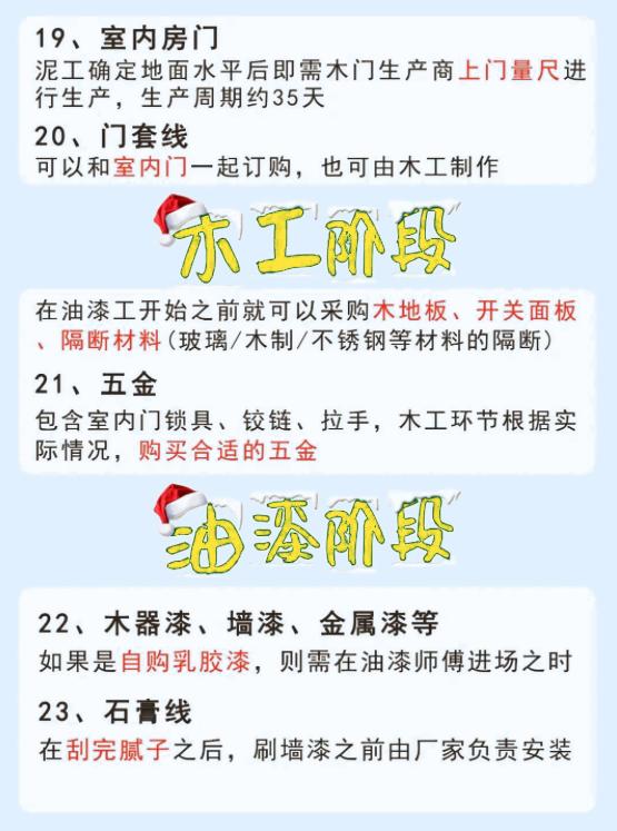 装修基础知识及购买顺序,半包装修主材购买顺序