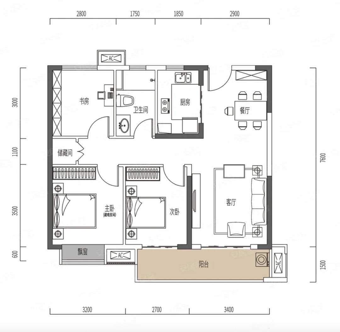 农村大阳台不封阳台的最佳方案,6米大阳台怎么不封阳台好看