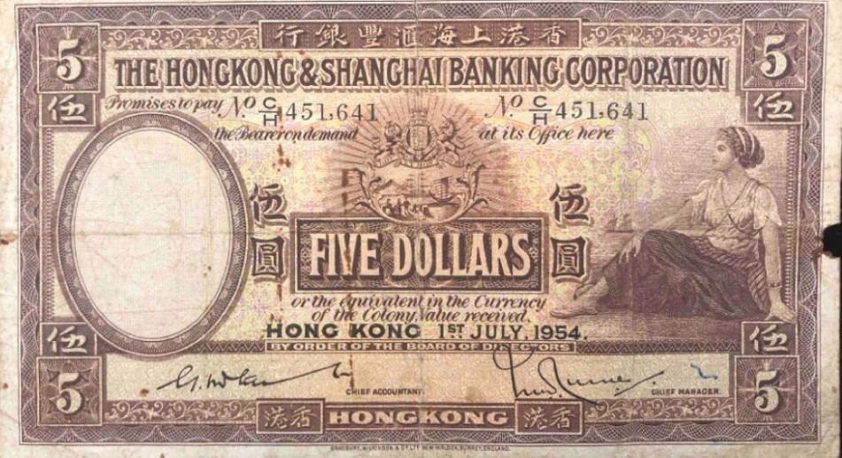 香港汇丰和渣打银行发行的港币,为什么港币上写的是中国银行