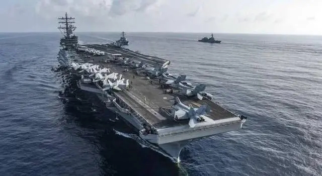 里根号航空母舰进中国南海视频,里根号航母编队在南海什么位置