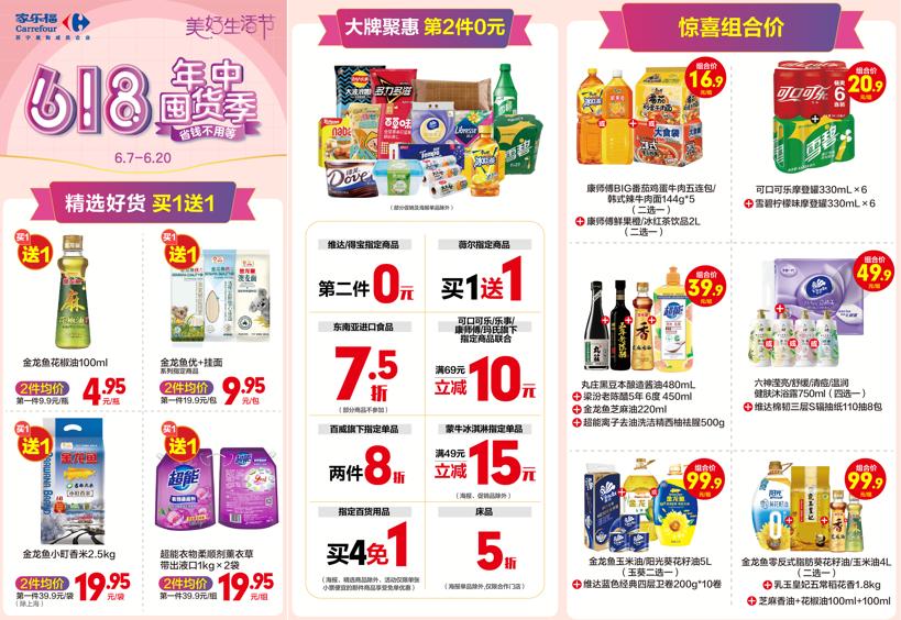 家乐福618囤货节,满足多元化消费需求