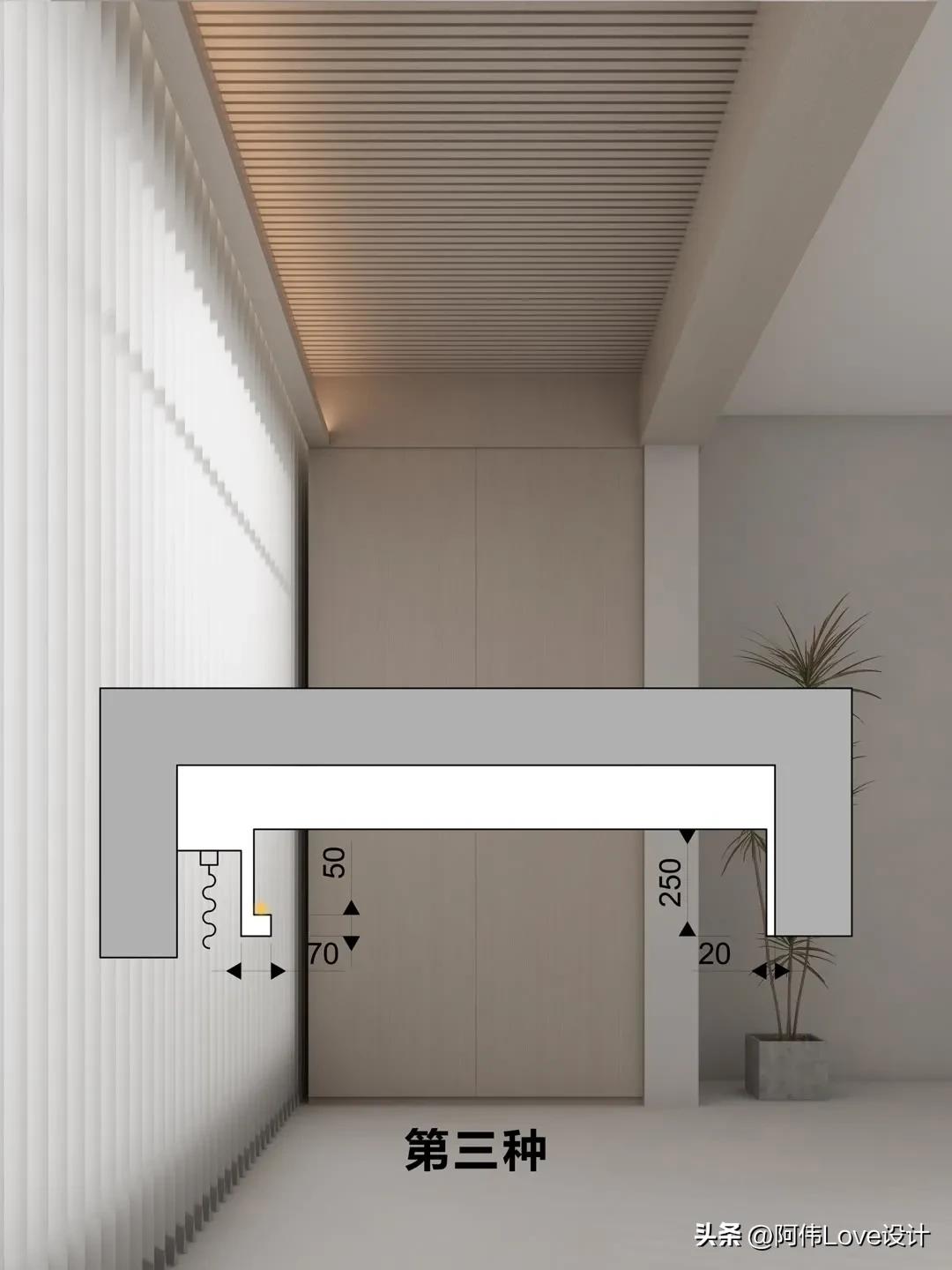 阳台吊顶隔断效果图,阳台吊顶做法效果图大全