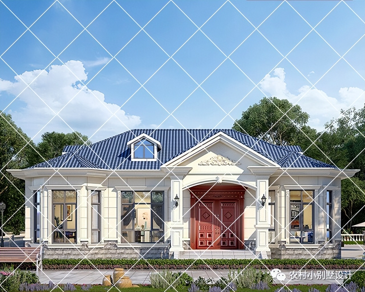 一层半层小别墅新款农村自建房,农村自建房一层别墅设计最新款