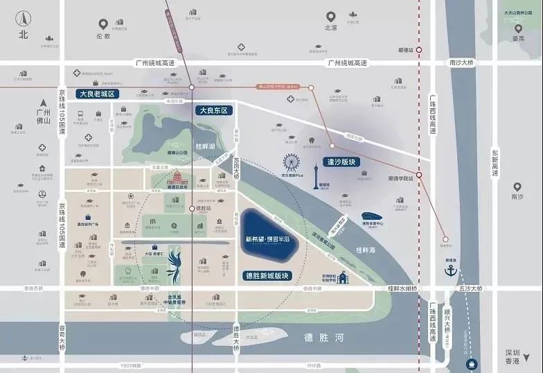 顺德大良新希望锦官半岛一线江景房内部价地段优越近地铁交通便利