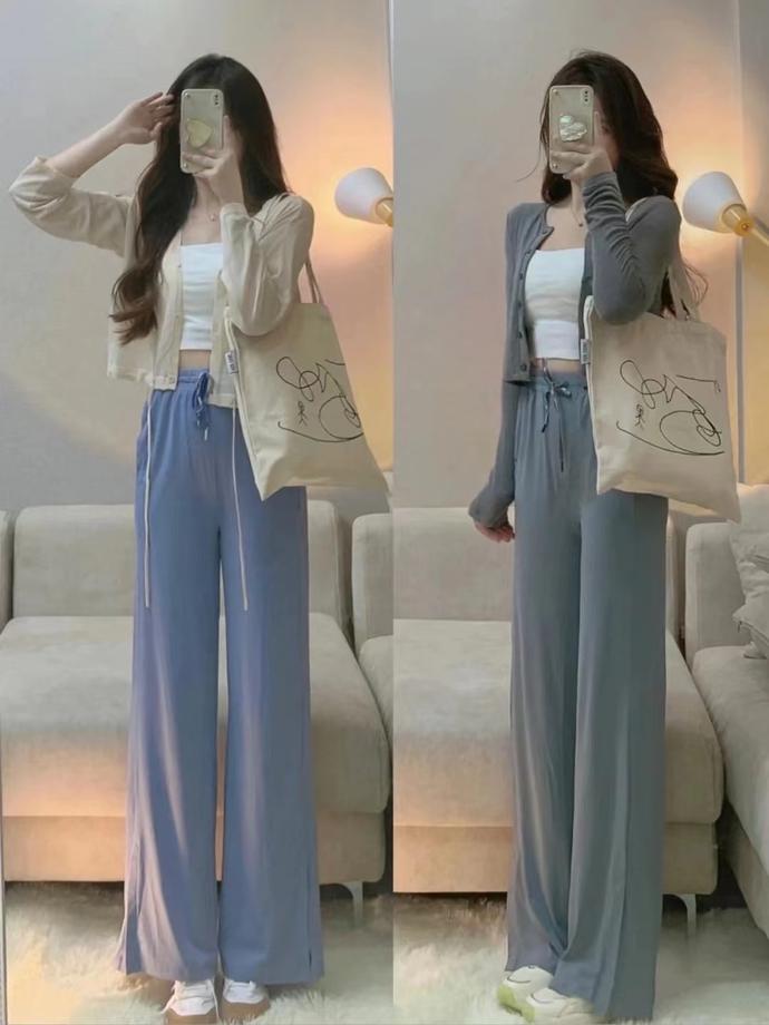 150小个子显高穿搭阔腿裤女,小个子如何选择阔腿裤显瘦显腿长