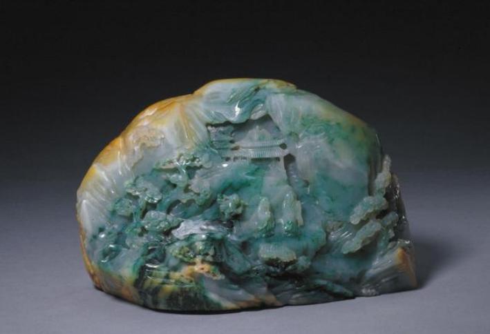 故宫馆藏翡翠图片欣赏,瞧瞧故宫里的神仙摆件