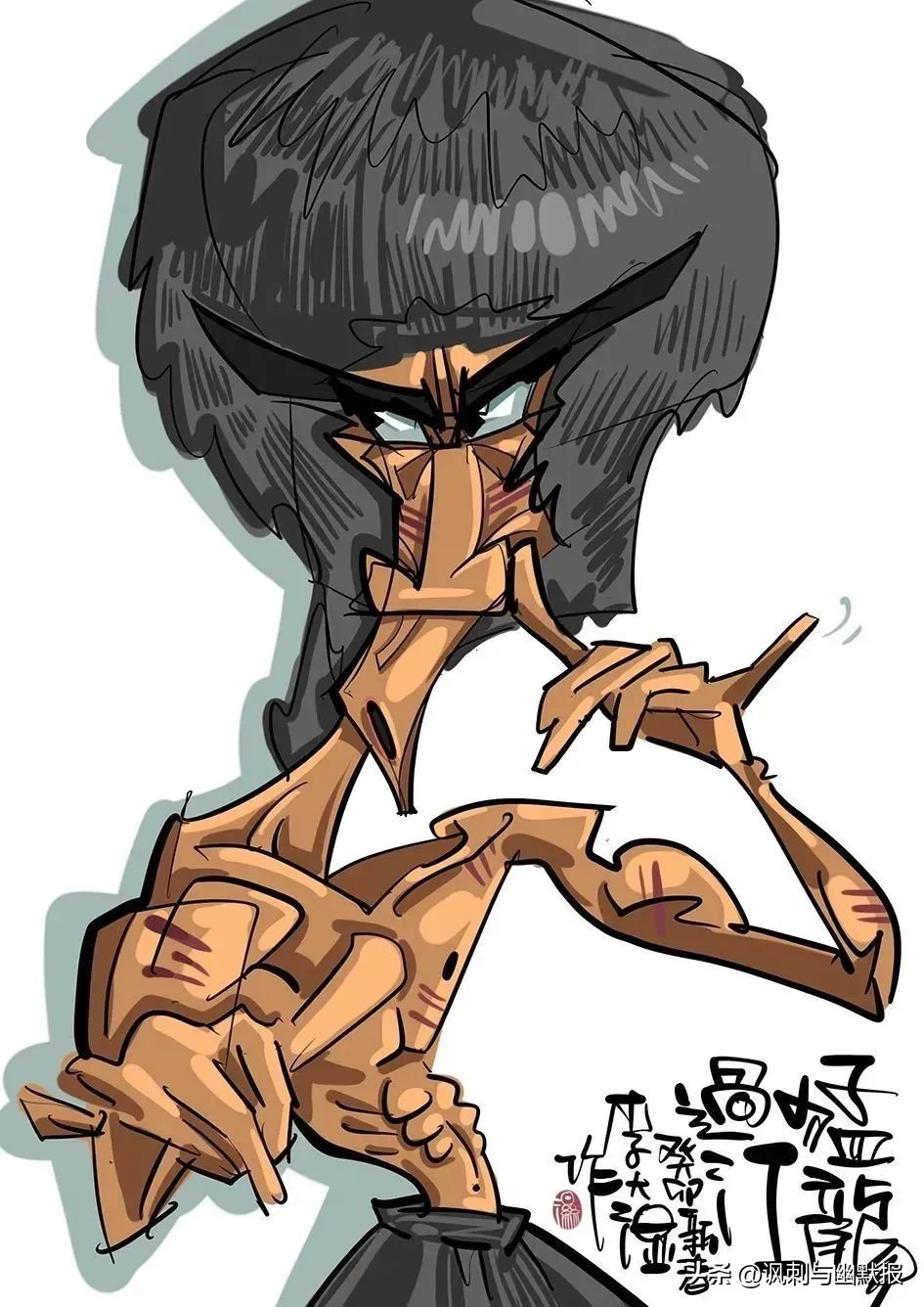 从足球明星到普罗大众——李坤漫像作品欣赏