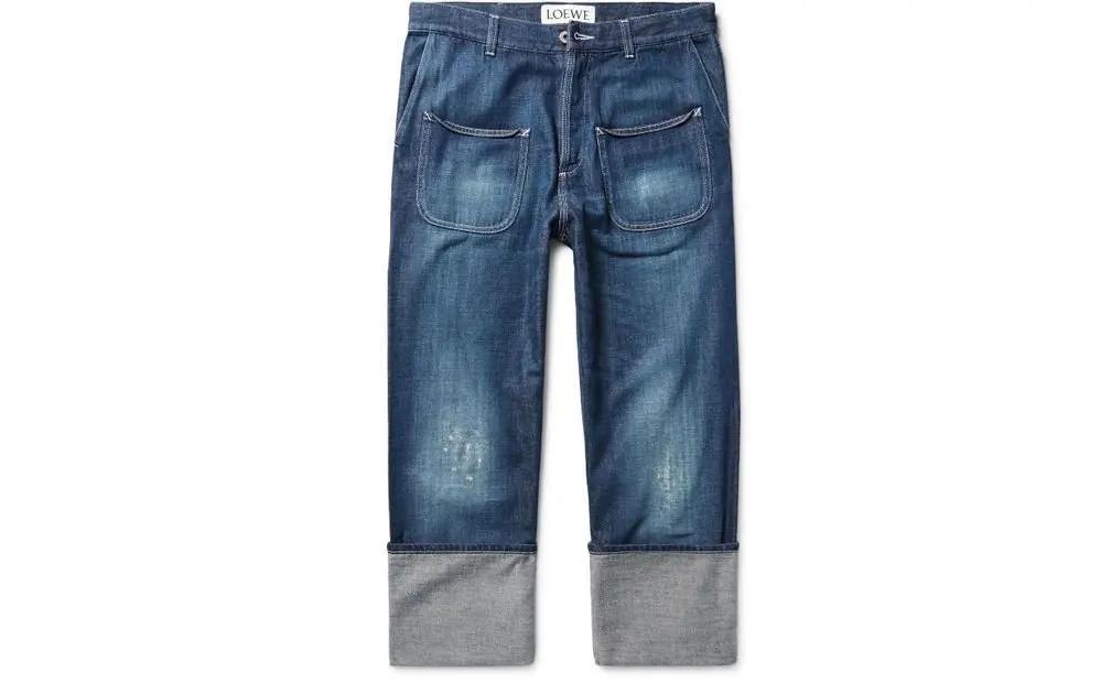 牛仔裤裤脚分叉怎么卷裤脚,阔脚裤怎么卷裤脚不易掉男