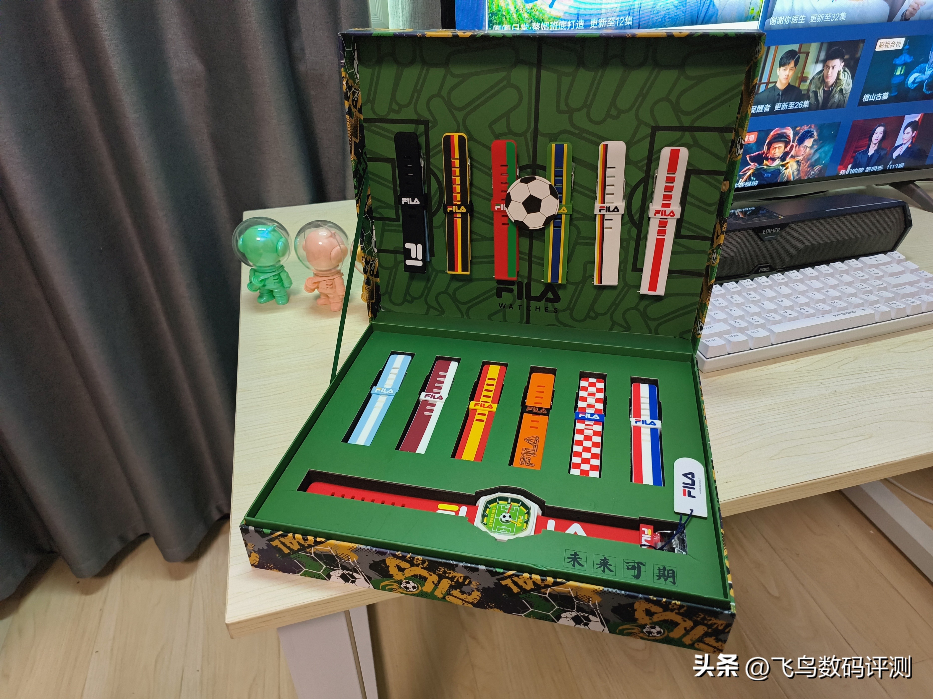 fila足球手表套盒,fila限量版数字手表