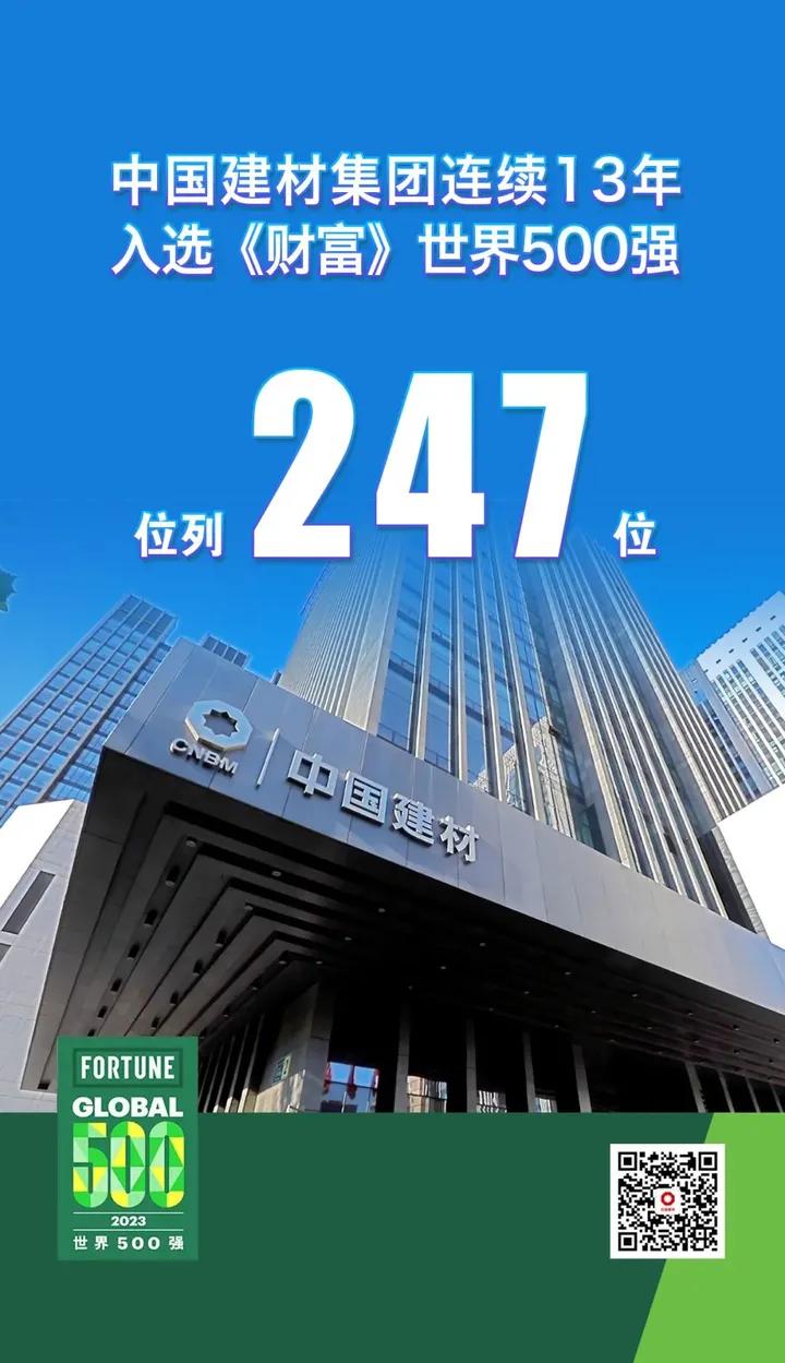 世界五百强中国建材公司排名多少,全球500强建材排名