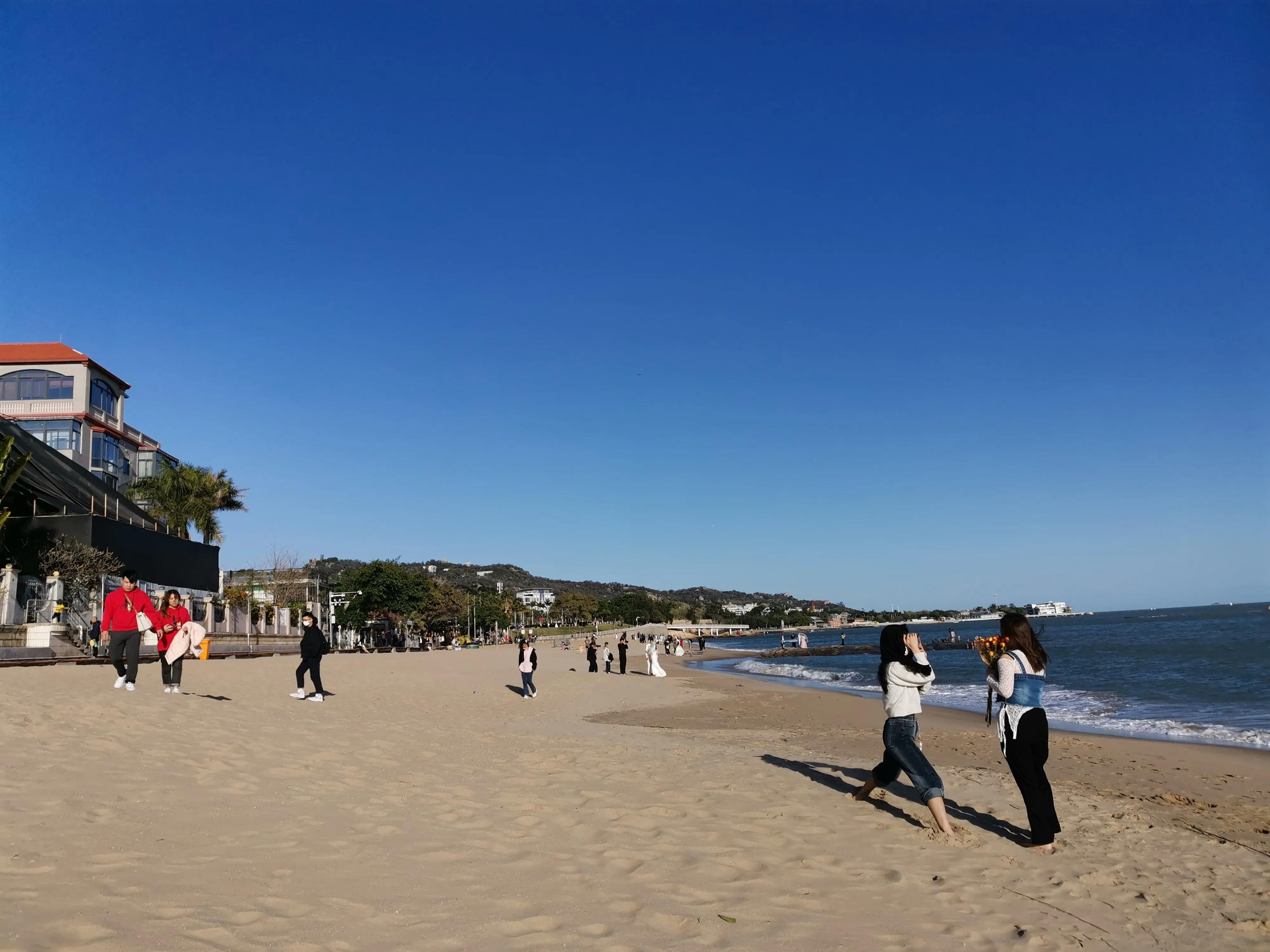 厦门的蓝天白云大海,厦门的海厦门的天空