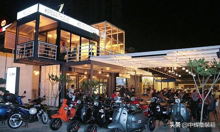 餐厅集装箱布局,集装箱餐饮外观