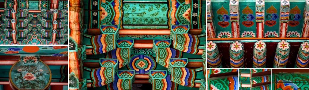 韩国色彩水彩画,韩国丹青