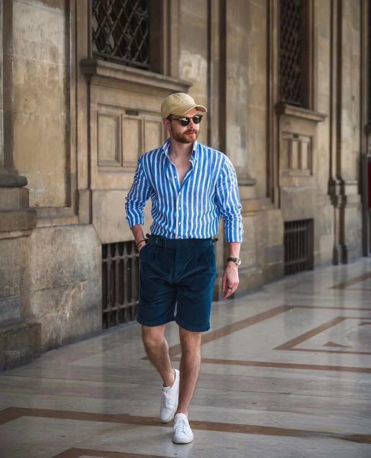 男士短裤穿搭指南，清爽穿搭，让你风度翩翩
