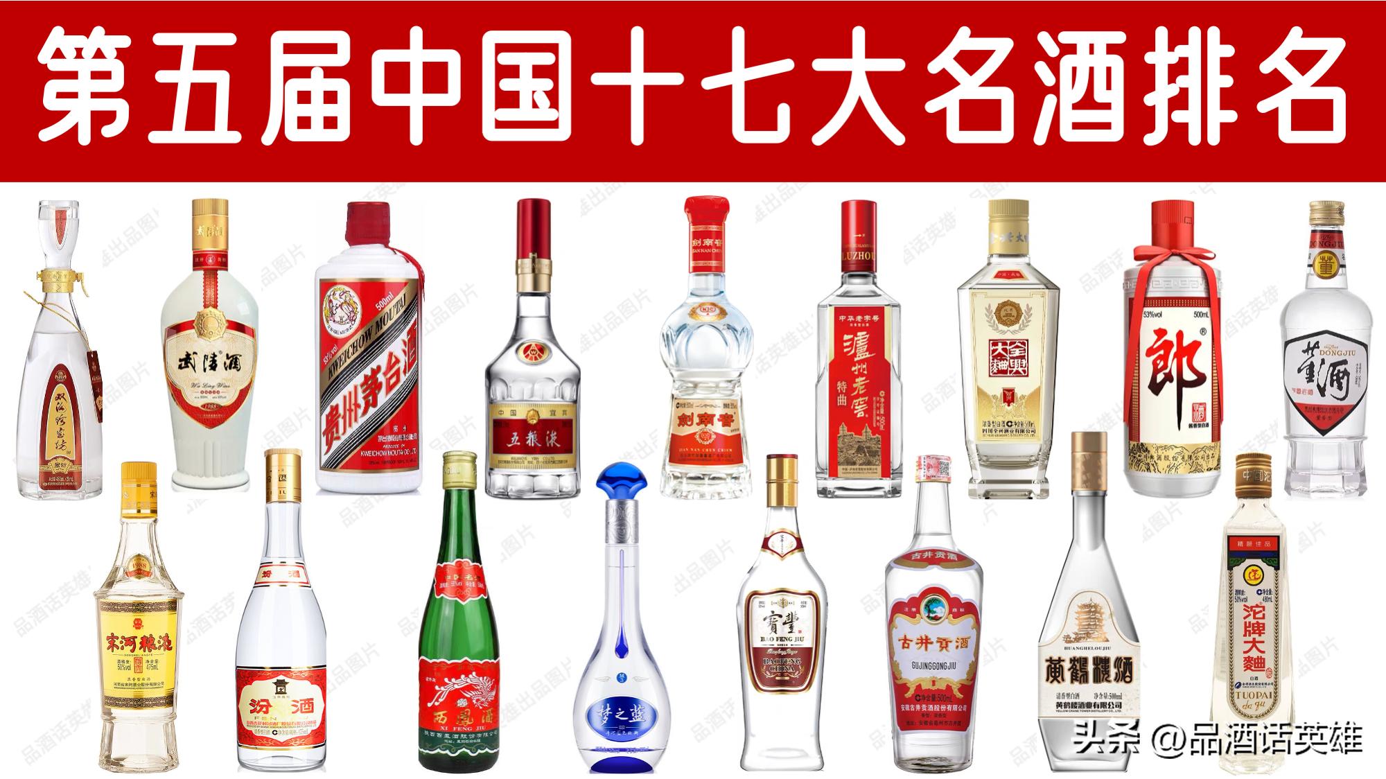 四大名酒中国十大名酒是哪些,中国八大名酒和十大优质酒